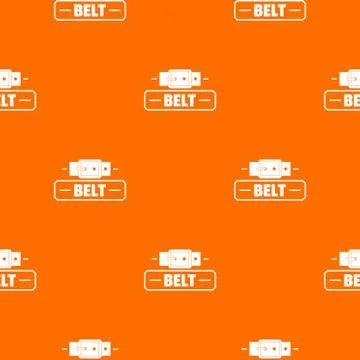 Belt fashion pattern vector orange 스톡 일러스트
