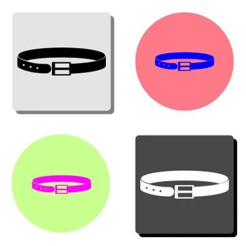 Belt. flat vector icon Stock Illustration