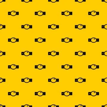 Belt with oval shaped buckle pattern vector Ilustração Stock