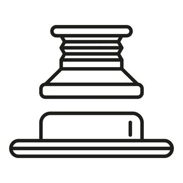 Belt process icon outline vector. Automatic equipment 스톡 일러스트