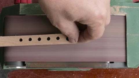 Belt sander, close-up Stock Footage 68809172