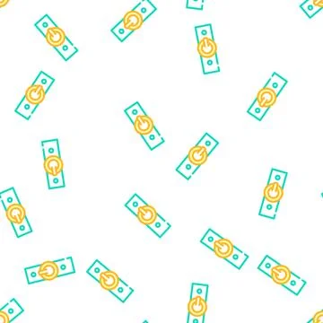 Belts clothing accessory vector seamless pattern Illustrazione stock