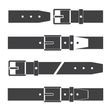 Belts set icon Illustrazione stock
