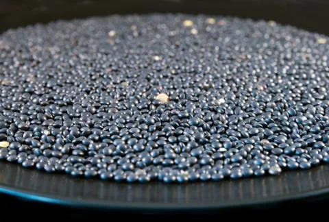 Beluga lentils Stock Photos