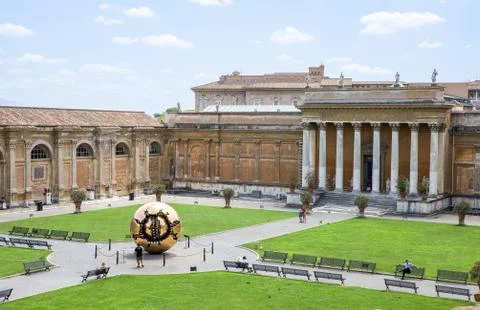 Belvedere Courtyard at the Vatican Stock Photos