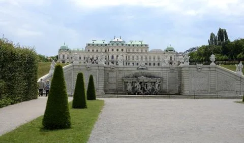 Belvedere Palace complex in Vienna. Upper Belvedere. Executive residence. Aus Foto stock