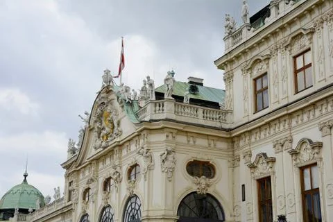 Belvedere Palace complex in Vienna. Upper Belvedere. Executive residence. Aus Stock Photos