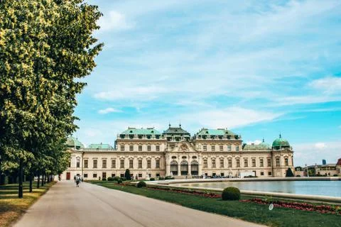 Belvedere Palace in Vienna - Austria Stock Photos