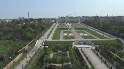 Belvedere Vienna 스톡 동영상 25426521