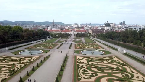 Belvedere, Wien Panorama Stock-Footage 340458985