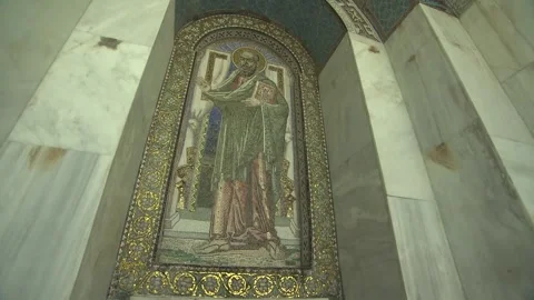 Bema of Saint Paul, Steps, Mosaic, Veria, Greece Stock Footage 325922398