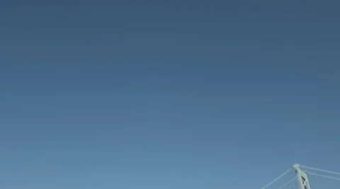 Ben Franklin Bridge Winter Stock Footage 64404613