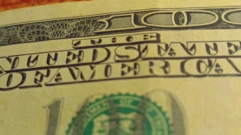 Ben Franklin winks at us from the 100 dollar bill. Funny character animation of Stock Footage 275200997