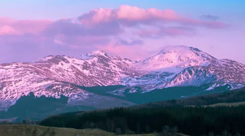 Ben More sunset Stock Footage 22549804