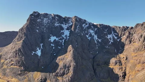 Ben Nevis North Face in summer with Tower Ridge and North East Buttress Stock Footage 330577219
