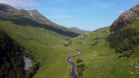 Ben Nevis River Valley natural environment Stock Footage 340322360