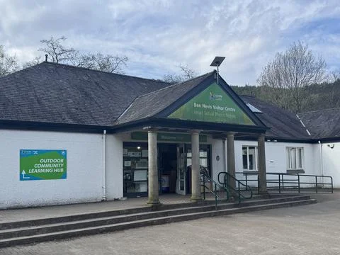 Ben Nevis Visitor Centre 库存照片