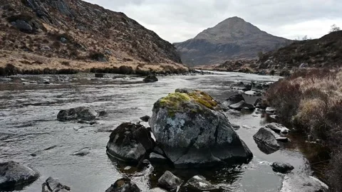 Ben Stack with River Laxford Stock Footage 153421138
