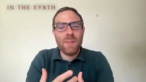 Ben Wheatley is interviewed for his new upcoming movie 'In the Earth' - 2021 Stock Footage 157437842