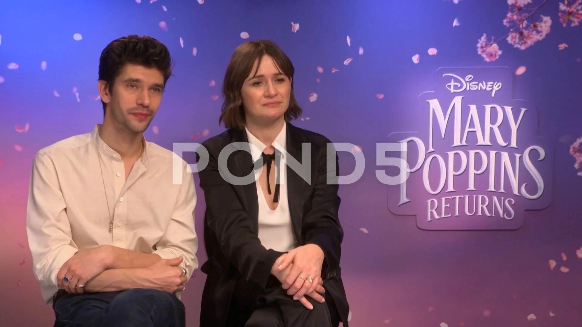 Ben Whishaw and Emily Mortimer are inter... | Stock Video | Pond5