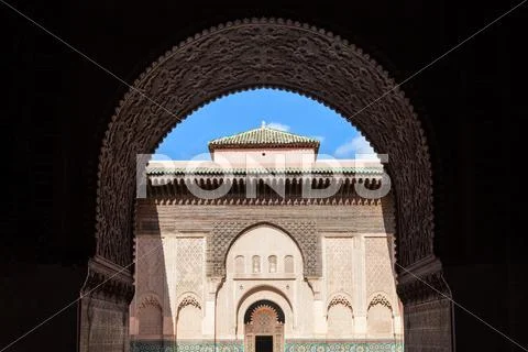 Ben Youssef Medersa Stock Photos