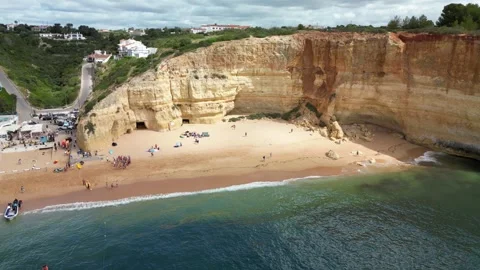 Benagil beach activity 05 Video stock 332016671