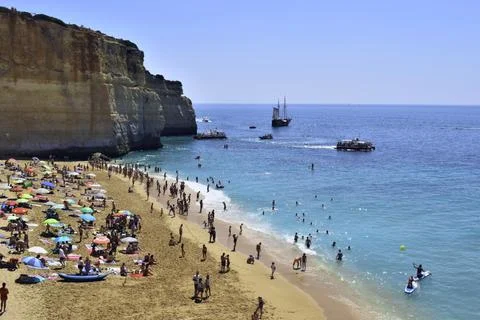 Benagil beach Stock Photos