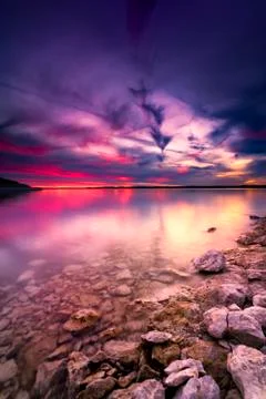 Benbrook Lake Sunset Stock Photos
