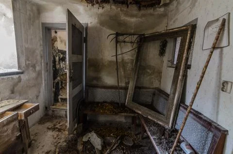 Bench and objects in a house Stock Photos