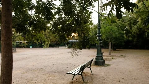 Bench in Champ de Mars Stock Footage 108889156