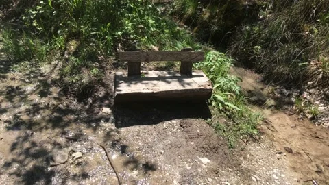 Bench for children Stock Footage 130902547