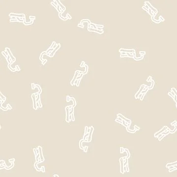Bench clamp line vector seamless pattern Stock Illustration
