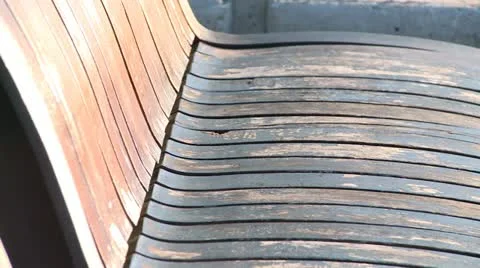 Bench closeup Video stock 11218553