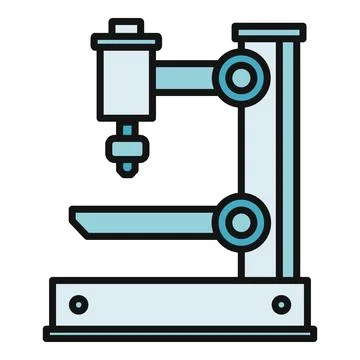 Bench drill press icon drilling equipment illustration Stock Illustration