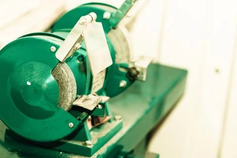 Bench grinder. Stock Photos