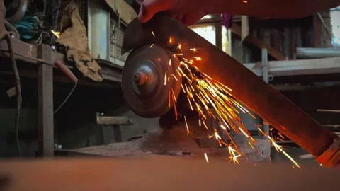 Bench Grinder Sparkling Stockbeeldmateriaal 276208233