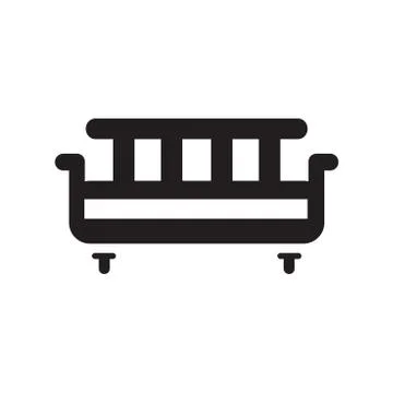 Bench icon Stock Illustration