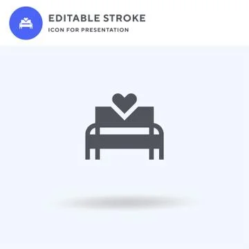 Bench icon vector, filled flat sign, solid pictogram isolated on white, logo  스톡 일러스트