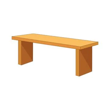 A bench Stock Illustration