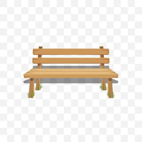 Bench isolated illustration Illustrazione stock