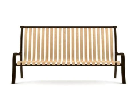 Bench isolated on white background with clipping path Stock Illustration