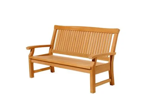 Bench Isolated On White Background Stock Photos