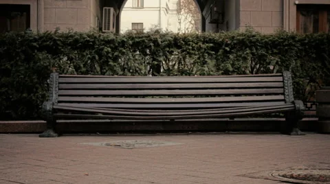 Bench in Minsk Video stock 57626257