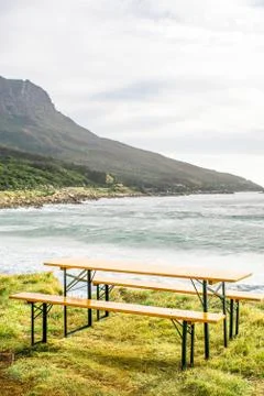 Bench in the outlook Stock Photos