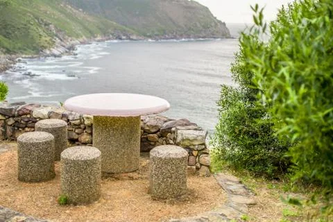 Bench in the outlook Stock Photos