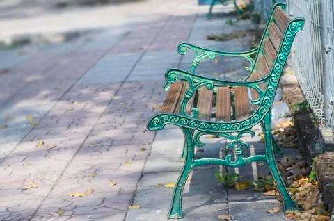 Bench in the park Stock Photos