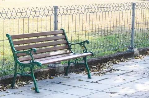 Bench in the park Stock Photos