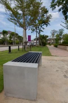 Bench in the park Stock Photos