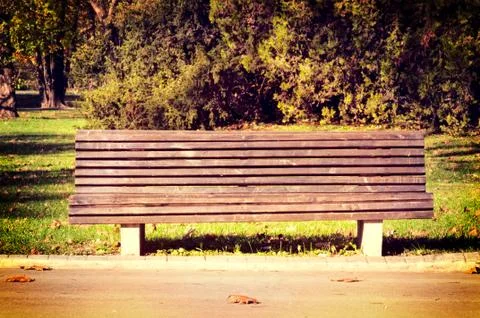 Bench in the park Stock Photos