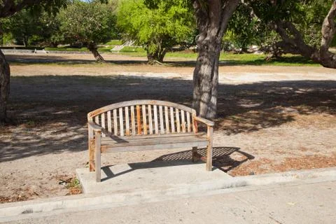 Bench in the park. Stock Photos